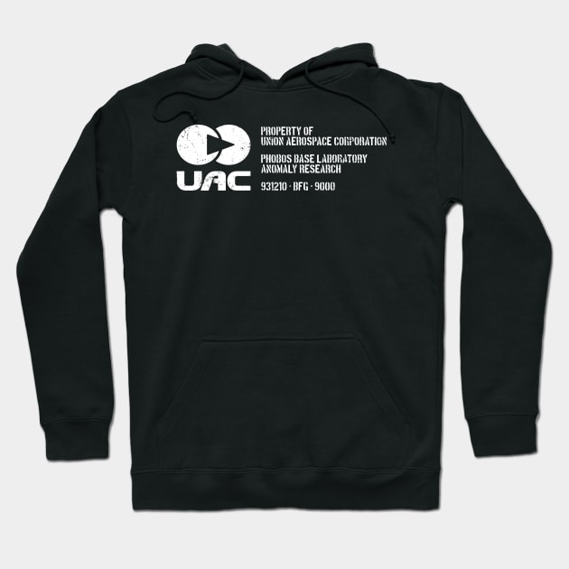 UAC Stencil (White) Hoodie by Geekeria Deluxe